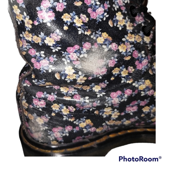 Dr. Martens leather calico floral print Pascals 1460 - Picture 15 of 16